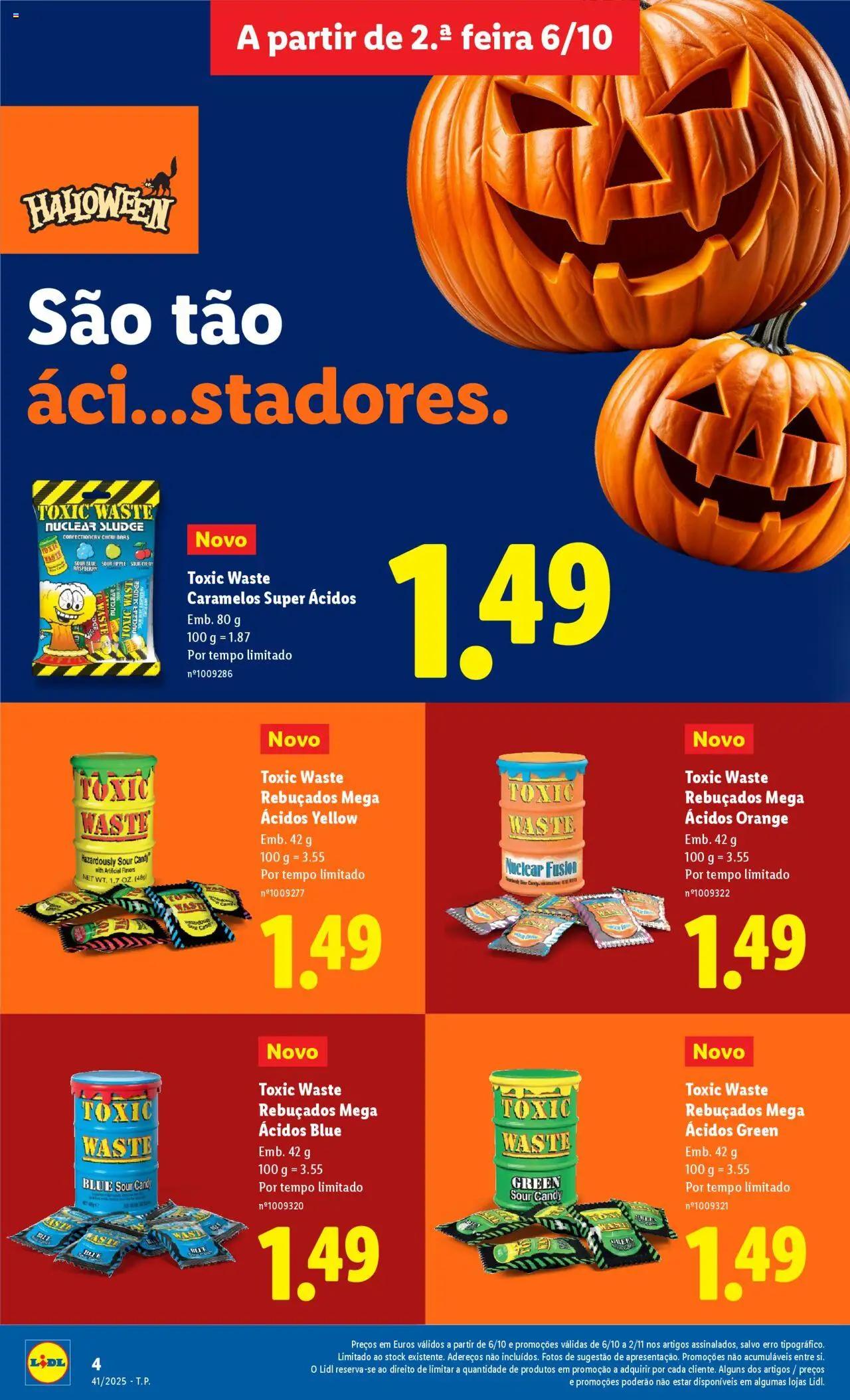 Lidl - Especial Halloween │ válido de 03.10.2025 | Página: 4 | Produtos: Rebuçados