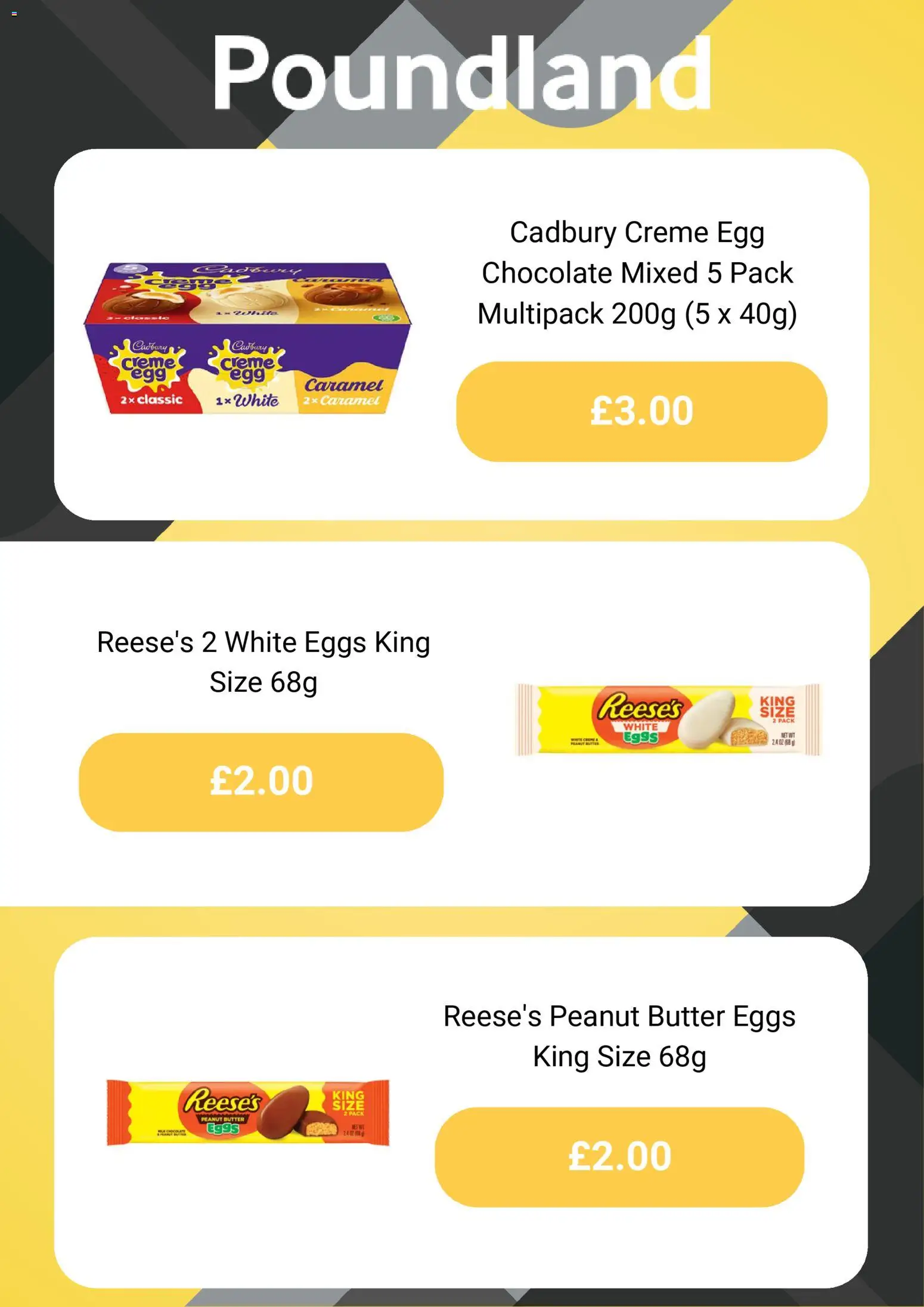 {H1} | Page: 4 | Products: Eggs, Chocolate, Peanut butter, Peanut