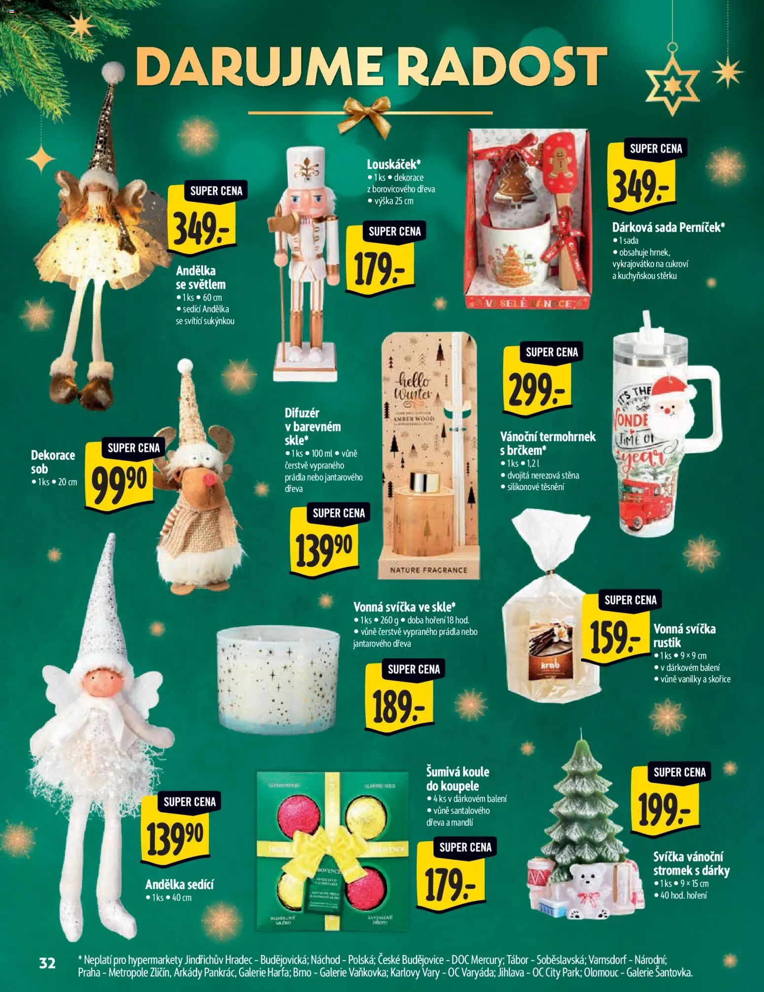 Albert katalog - Hypermarket od 29.10.2025 | Strana: 32 | Produkty: Vykrajovátko, Difuzér, Cukroví, Dekorace