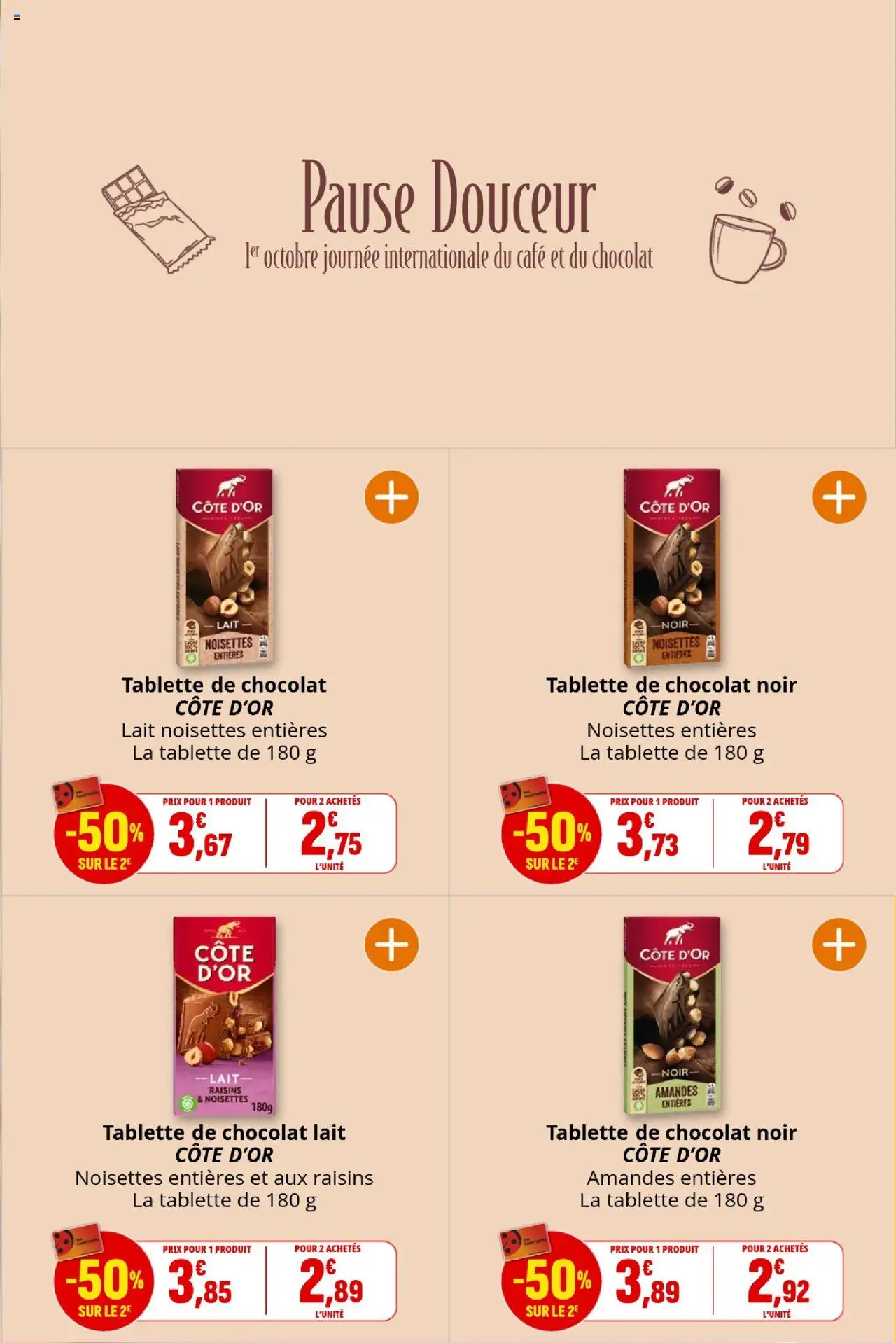  | Page: 19 | Produits: Tablette, Noisettes, Lait, Chocolat