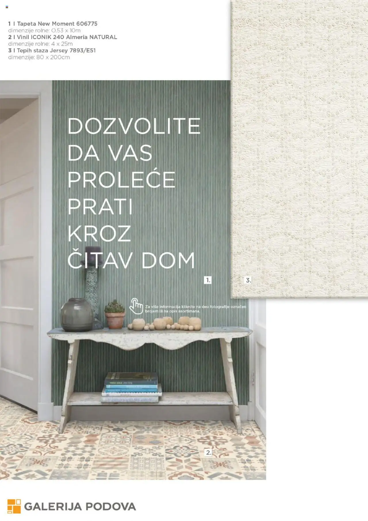 Galerija Podova katalog - važi od 31.01.2025 | Strana: 60 | Proizvode: Tepih
