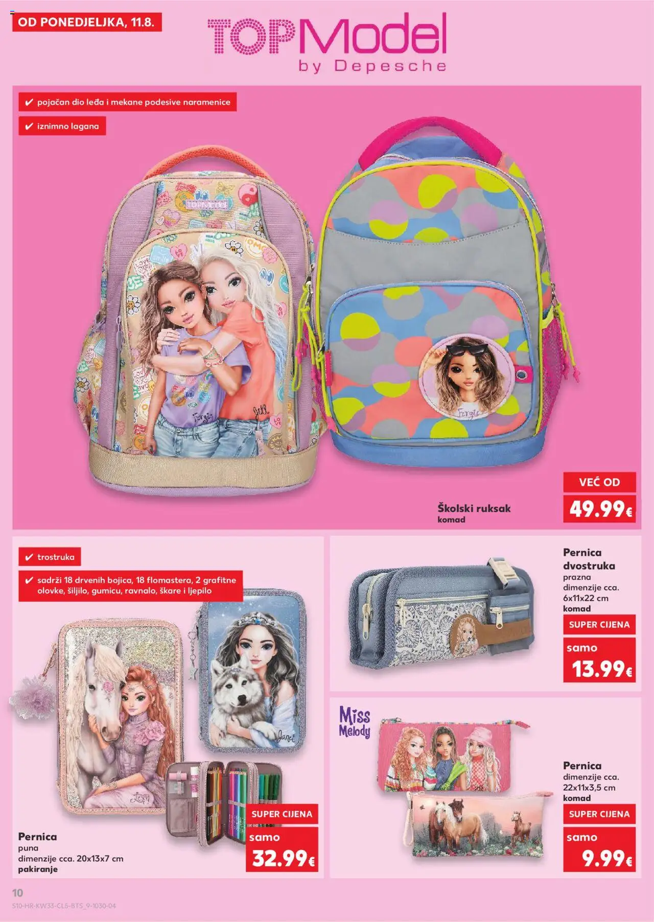 Kaufland katalog | vrijedi od 11.08.2025 | Stranica: 10 | Proizvodi: Pernica, Ruksak, Škare, Ljepilo