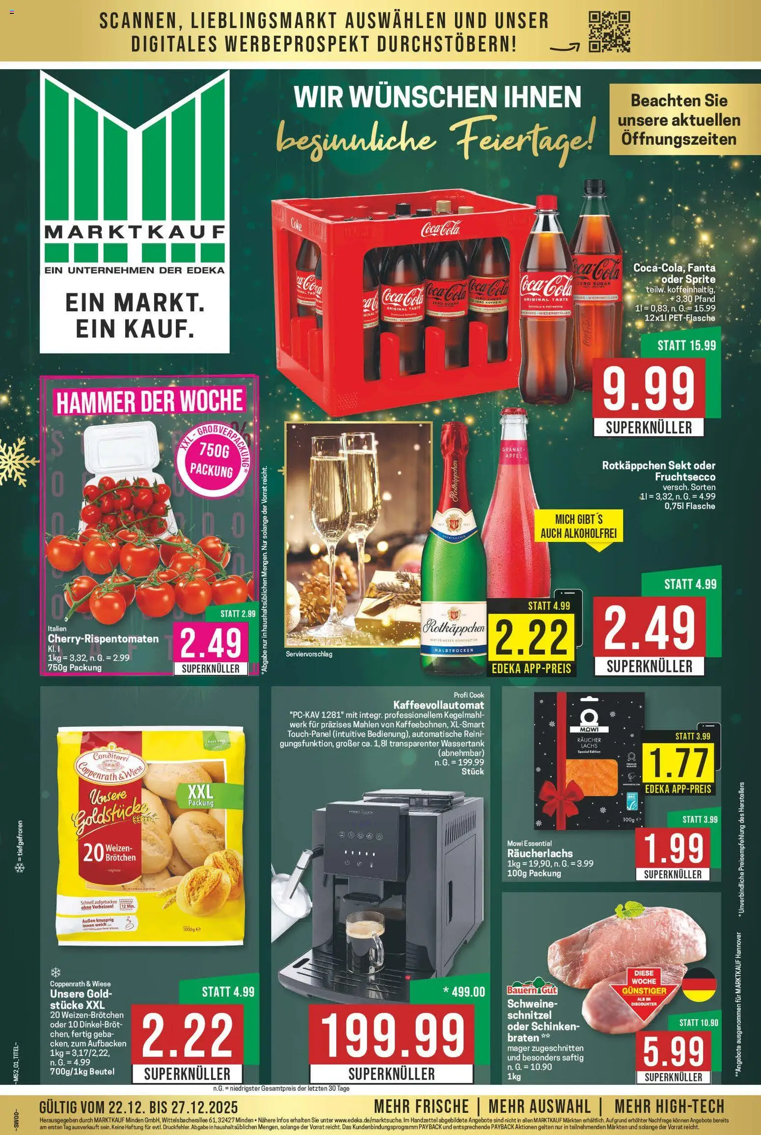 Marktkauf Prospekt 	 – gültig ab 22.12.2025 | Seite: 1