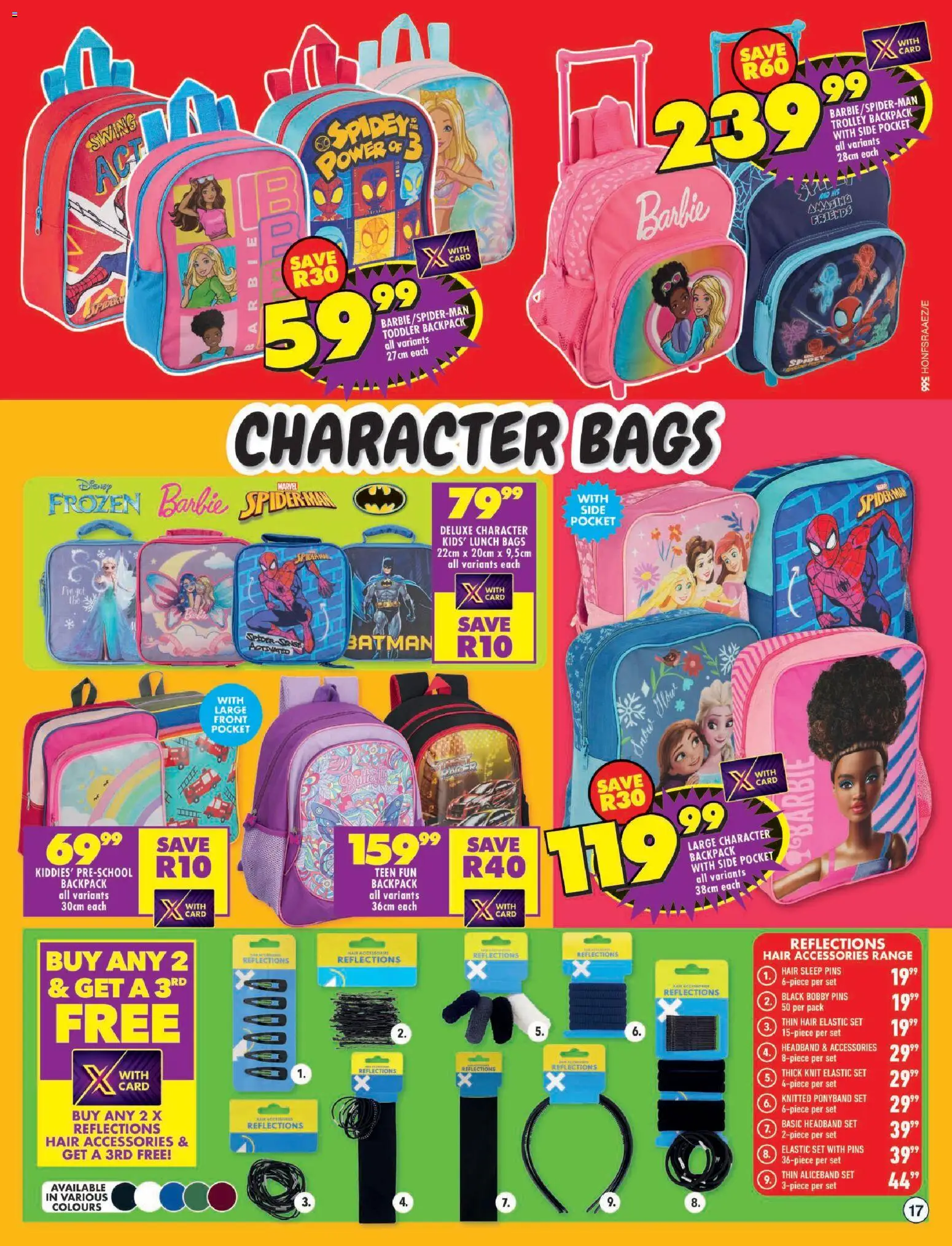 New Shoprite catalogue – valid from 29.12.2025 | Page: 17 | Products: Backpack, Headband