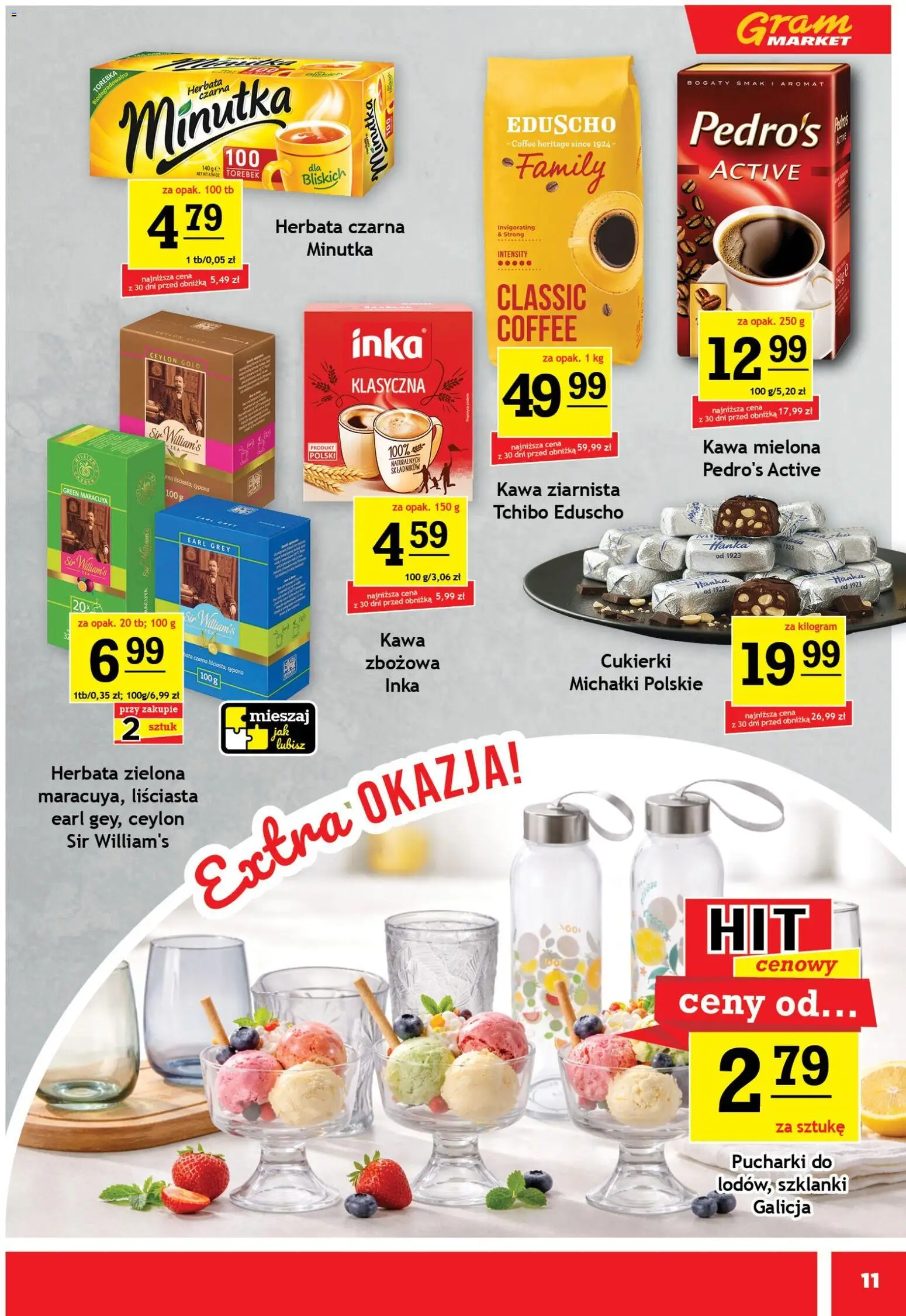 Gram Market gazetka od 22.04.2026 | Strona: 11 | Produkty: Torebka, Kawa ziarnista, Kawa, Cukierki