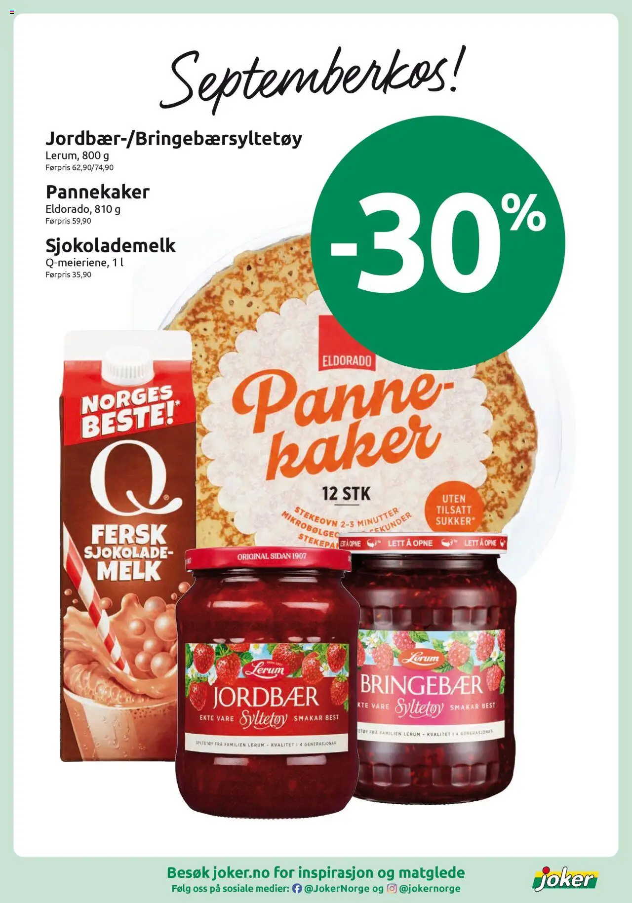  | Side: 11 | Produkter: Sjokolademelk, Bringebær, Syltetøy, Суміш дитяча