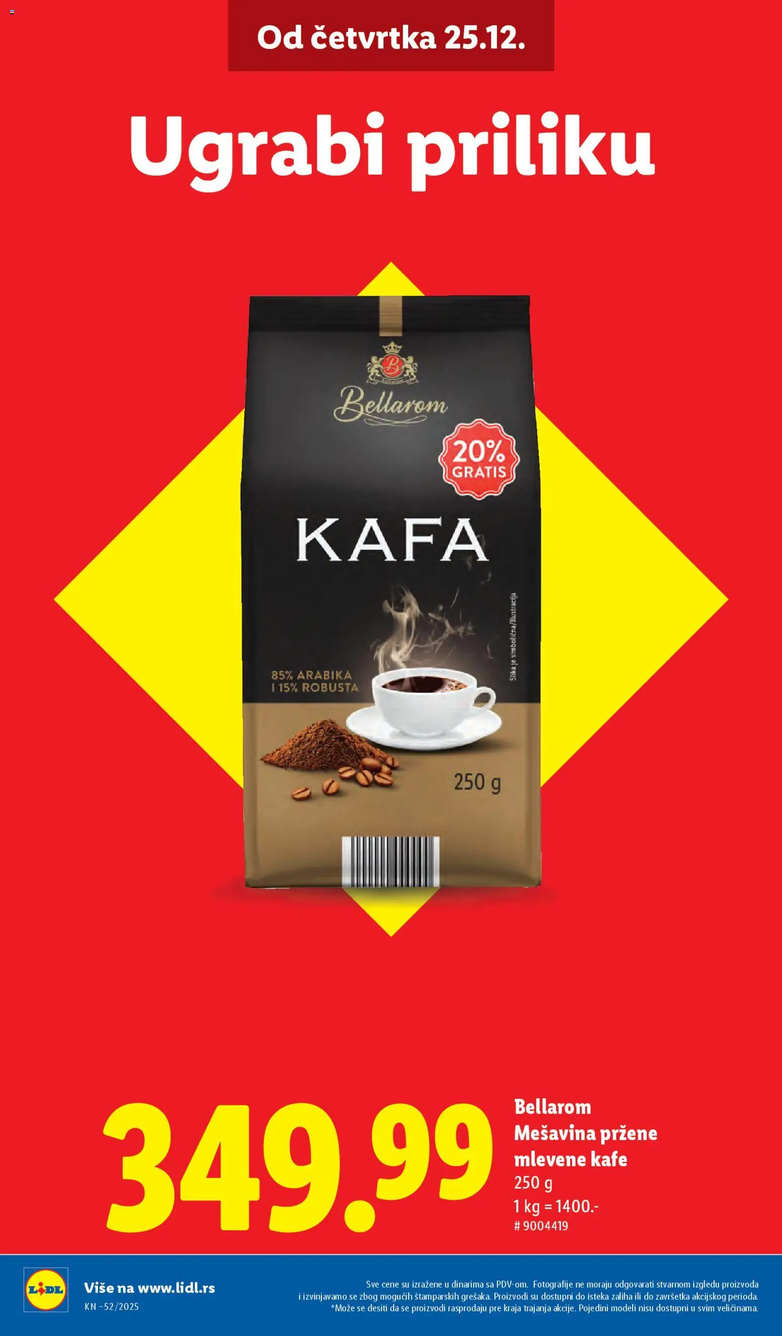 Lidl katalog - važi od 25.12.2025 | Strana: 8 | Proizvode: Kafa