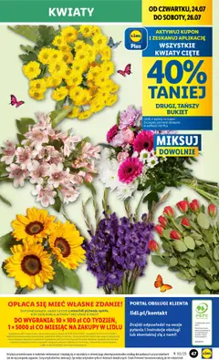 Lidl Gazetka od 24.07.2025 | Strona: 57 | Produkty: Kwiaty cięte, Kwiaty