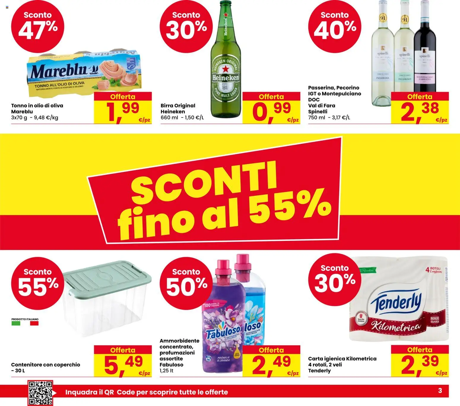 Volantino Despar del 08.01.2026 | Pagina: 3 | Prodotti: Carta igienica, Olio, Tonno, Pecorino