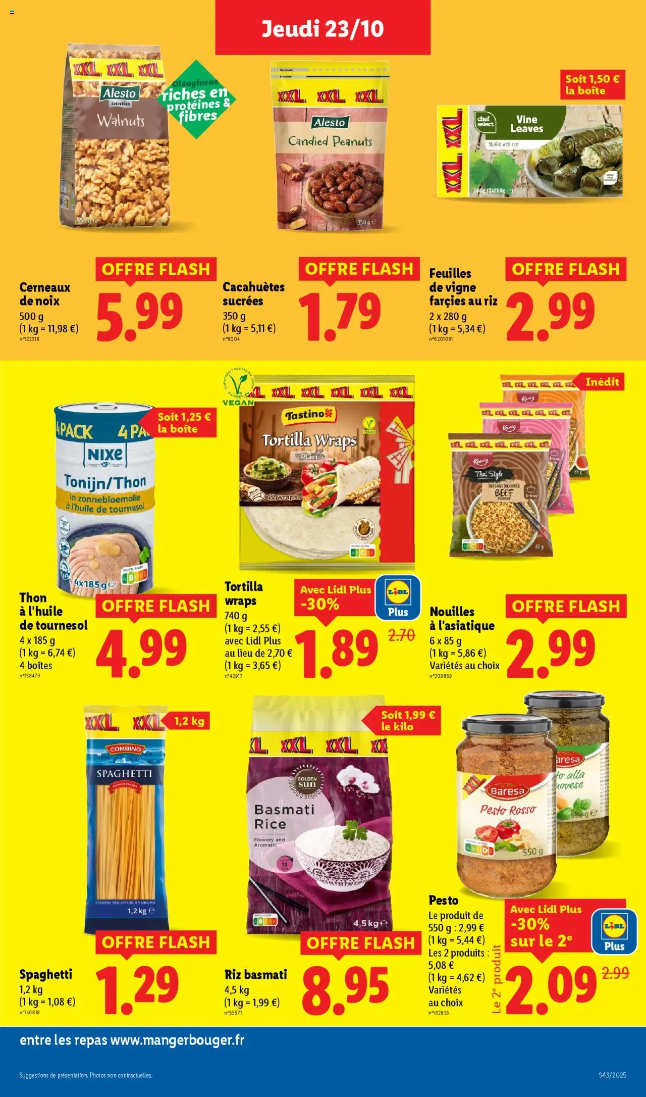 {H1} | Page: 17 | Produits: Pesto, Thon, Nouilles, Noix