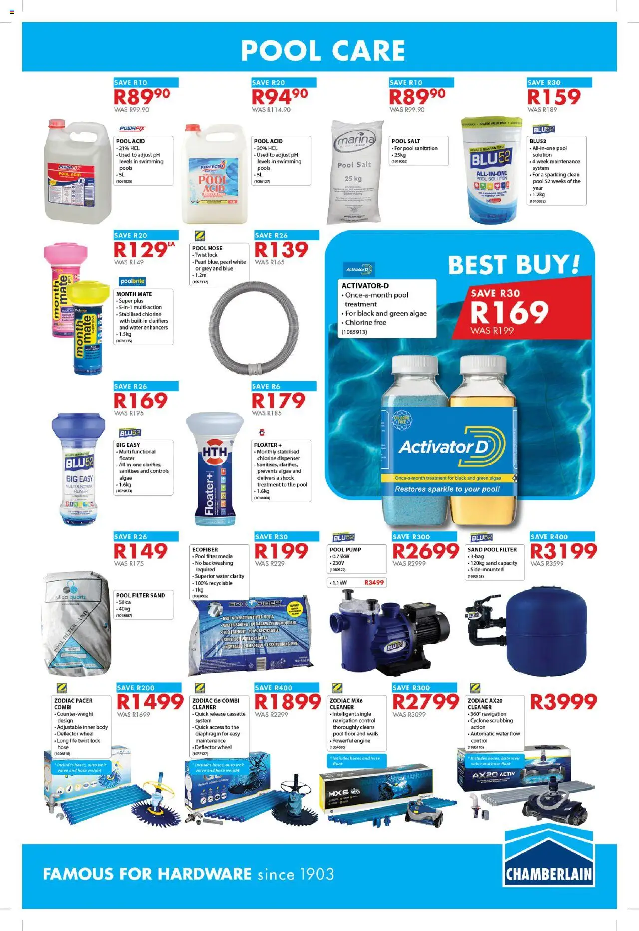 Chamberlain Spring Into Gardening │ valid from 04.08.2025 | Page: 13 | Products: Lock, Valve, Water, Salt