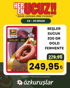 24.04.2026 tarihinden itibaren geçerli olan Özkuruşlar kataloğu önizlemesi