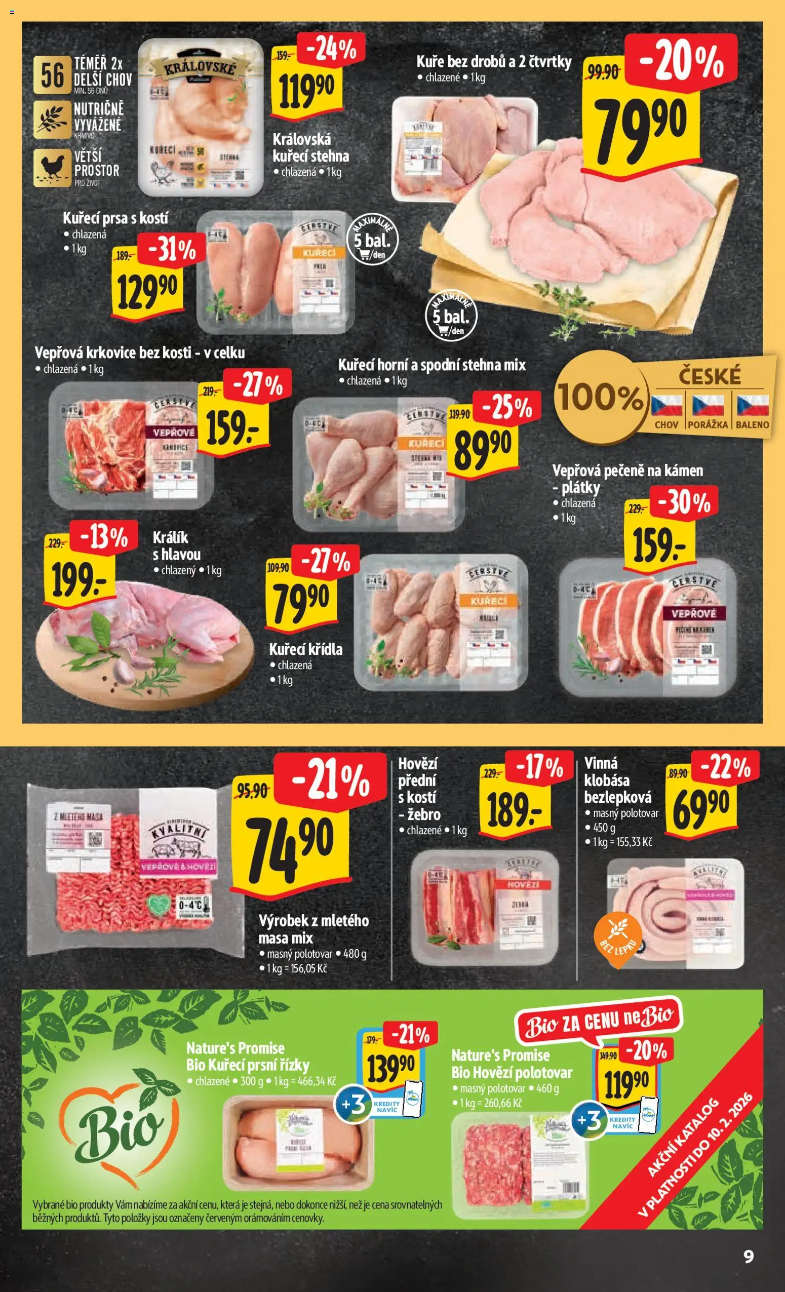Albert leták - Hypermarket od 28.01.2026 | Strana: 16 | Produkty: Klobása, Vepřová krkovice bez kosti, Kuřecí Křídla, Vepřová krkovice