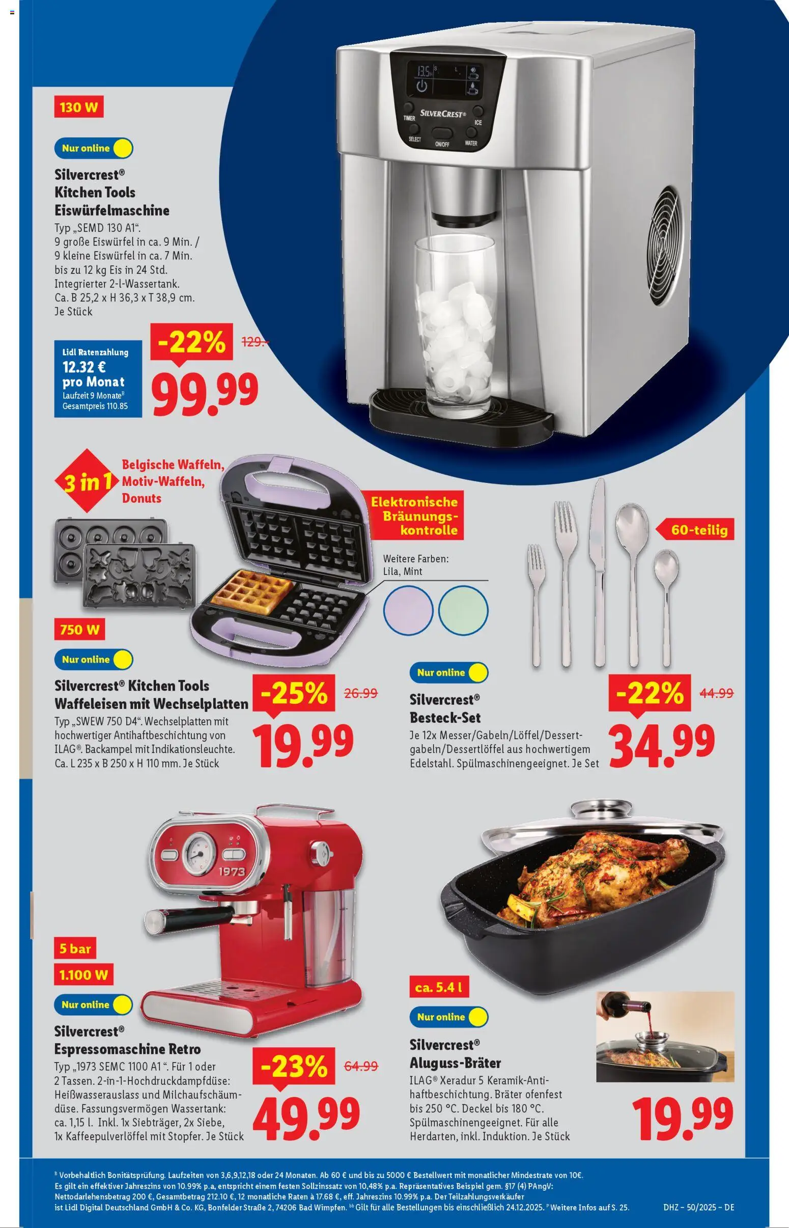Lidl - Prospekt – gültig ab 08.12.2025 | Seite: 3 | Produkte: Bad, Donuts, Waffeleisen, Eis