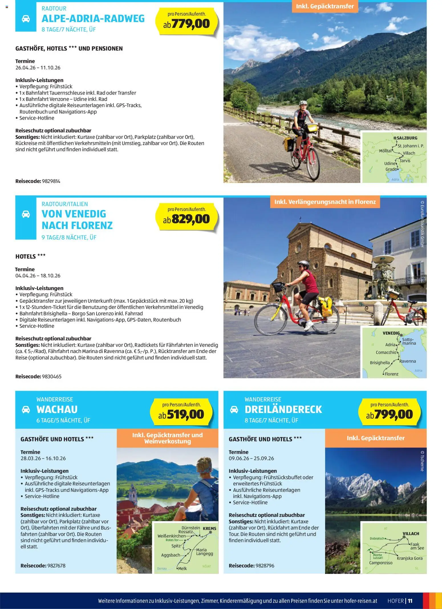Hofer Reisen Flugblatt gültig ab 28.01.2026 | Seite: 11
