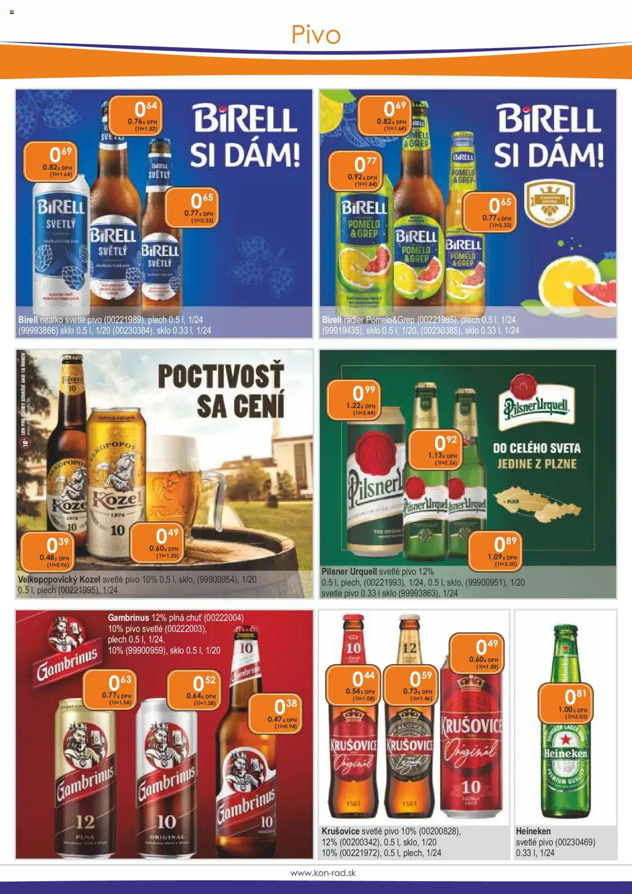 KON - RAD leták │ platný od 01.06.2025 | Strana: 20 | Produkty: Birell, Pomelo, Grep, Gambrinus