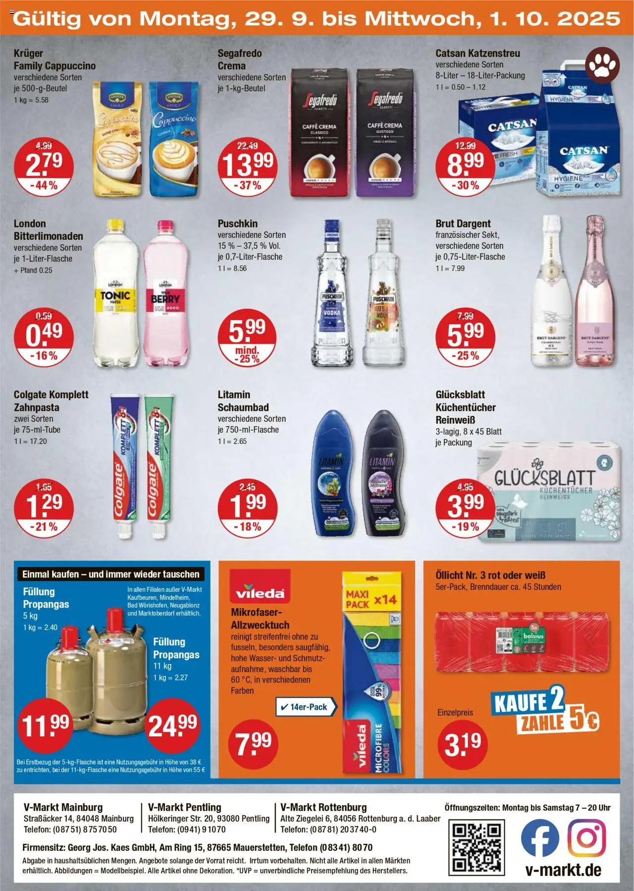 V-Markt - Oberpfalz – gültig ab 25.09.2025 | Seite: 24 | Produkte: Bad, Vodka, Telefon, Uhr