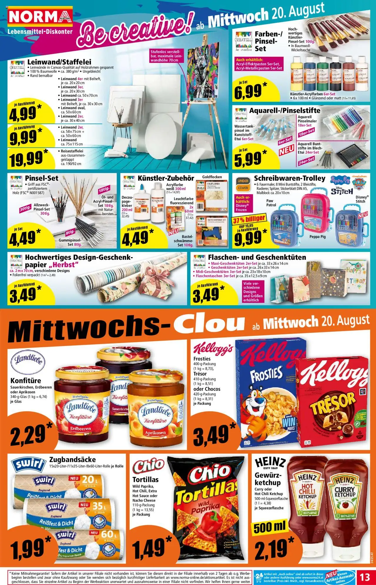 Norma Flugblatt gültig ab 18.08.2025 | Seite: 13 | Produkte: Erdbeeren, Chili, Pinsel, Öl