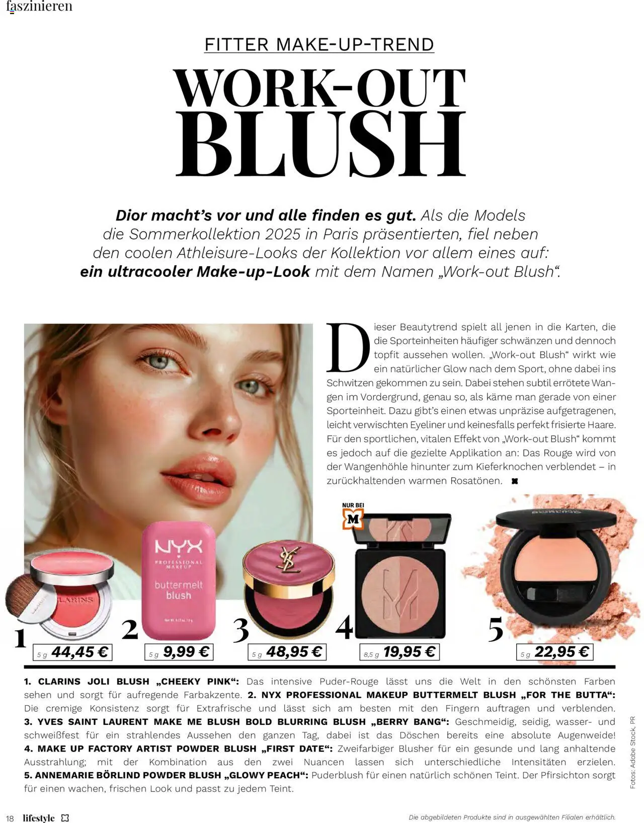 Müller  Lifestyle - gültig ab dem 11.07.2025 | Seite: 18 | Produkte: Rouge, Eyeliner, Wasser, Blush
