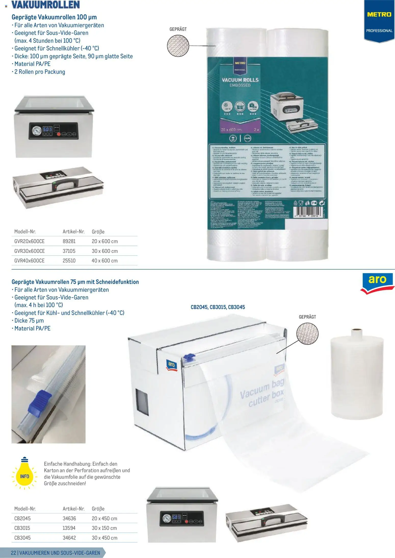 Metro Gastrogeräte gültig ab 23.02.2026 | Seite: 22 | Produkte: Cutter, Box