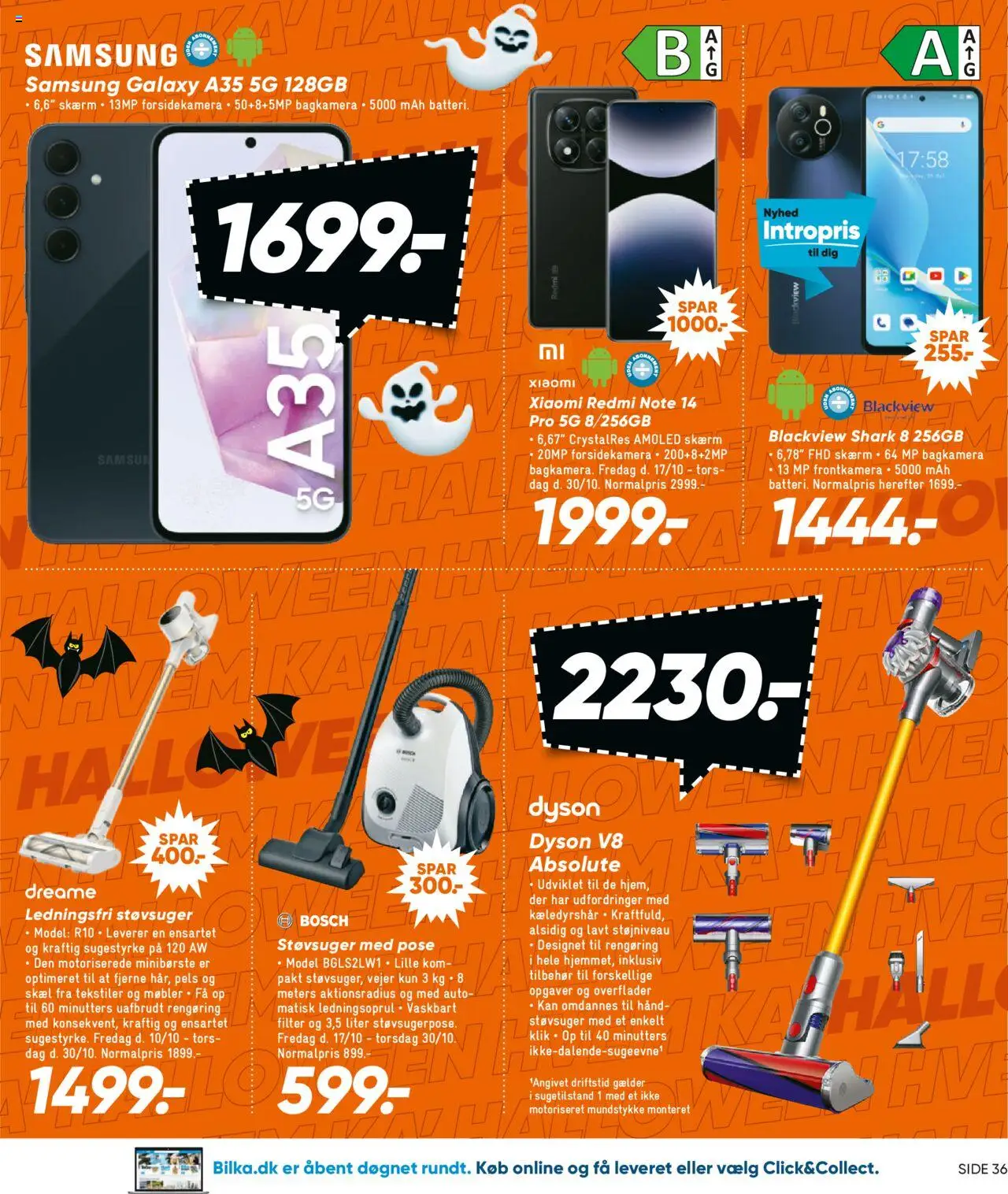 Bilka tilbudsavis – gyldig fra 17.10.2025 | Side: 21 | Produkter: Skærm, Støvsuger