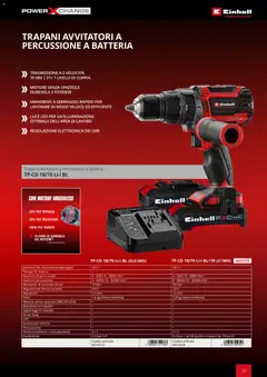 Anteprima del volantino Einhell volantino Elettroutensili  valido a partire dal 17.03.2026 | Pagina: 21 | Prodotti: Avvitatore, Cintura, Batterie, Caricabatterie