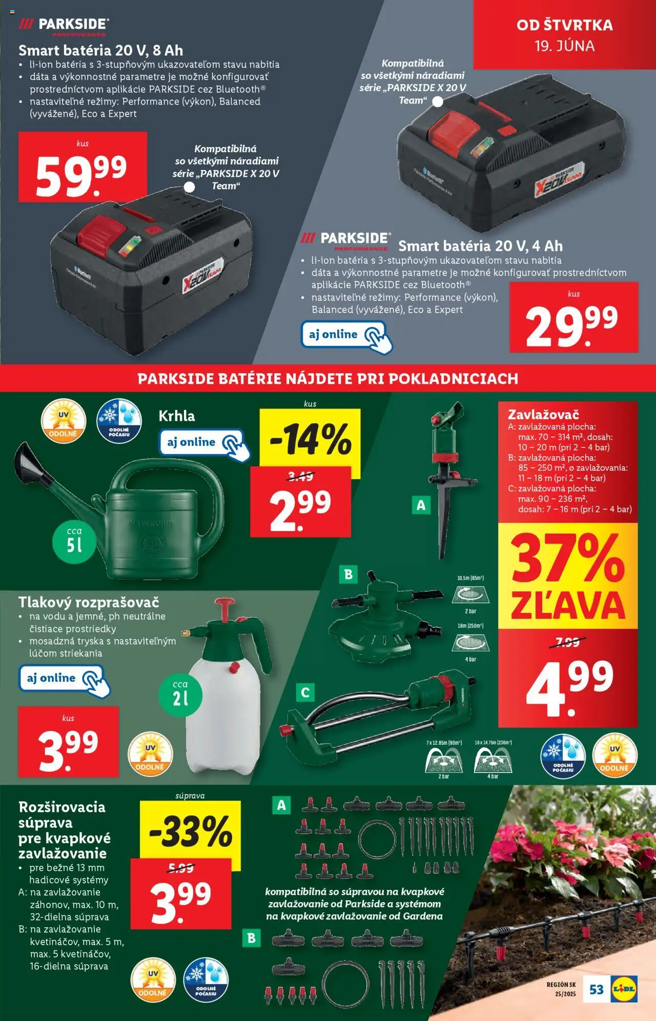 Lidl leták │ platný od 16.06.2025 | Strana: 71 | Produkty: Parkside, Batéria