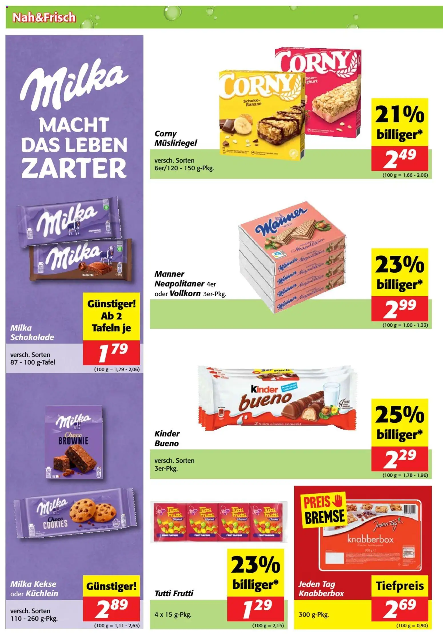 Nah und Frisch Flugblatt gültig ab 15.04.2026 | Seite: 4 | Produkte: Kekse, Schokolade