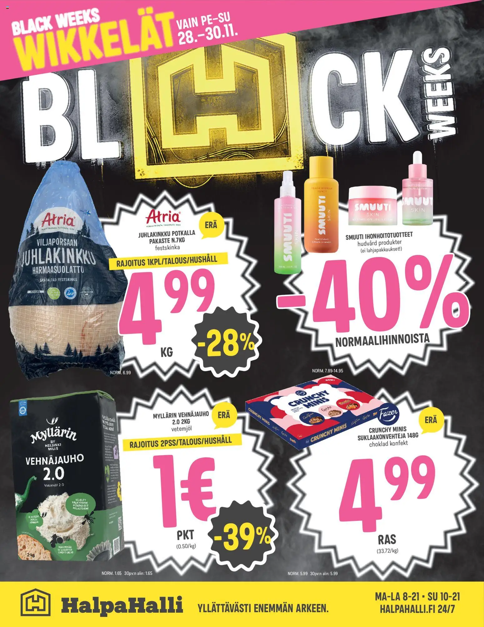Halpa Halli - Black Friday – voimassa 25.11.2025 alkaen | Sivu: 16 | Tuotteet: Vehnäjauho