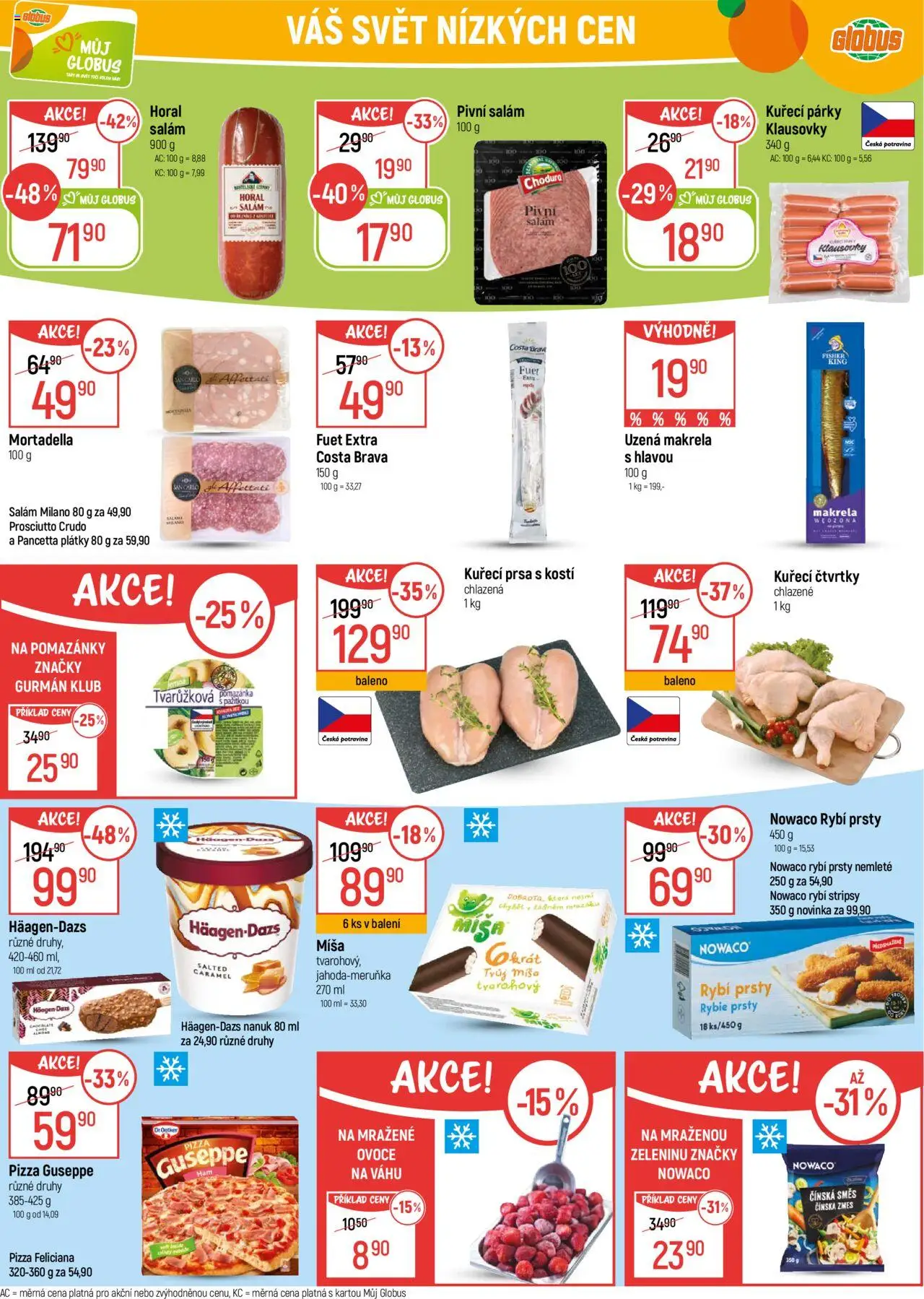 Globus leták - Havířov od 22.10.2025 | Strana: 23 | Produkty: Fuet Extra, Pomazánky, Prosciutto, Makrela