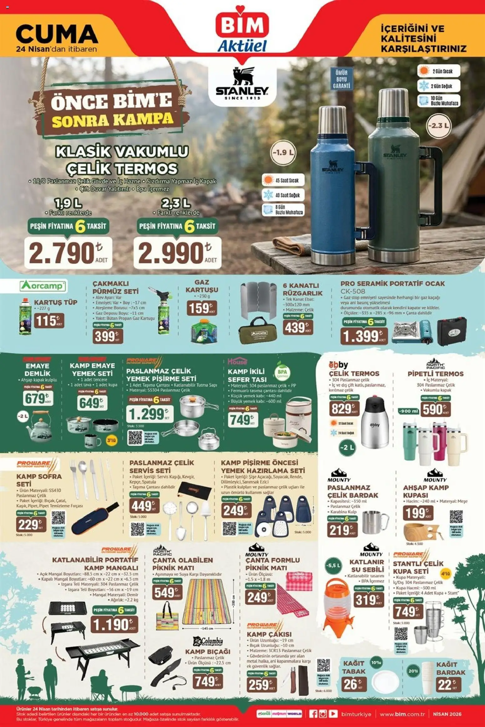 BİM - Katalog Cuma - 24.04.2026 tarihinden itibaren geçerlidir | Sayfa: 4 | Ürünler: Sarımsak, Termos, Kartuş, Izgara