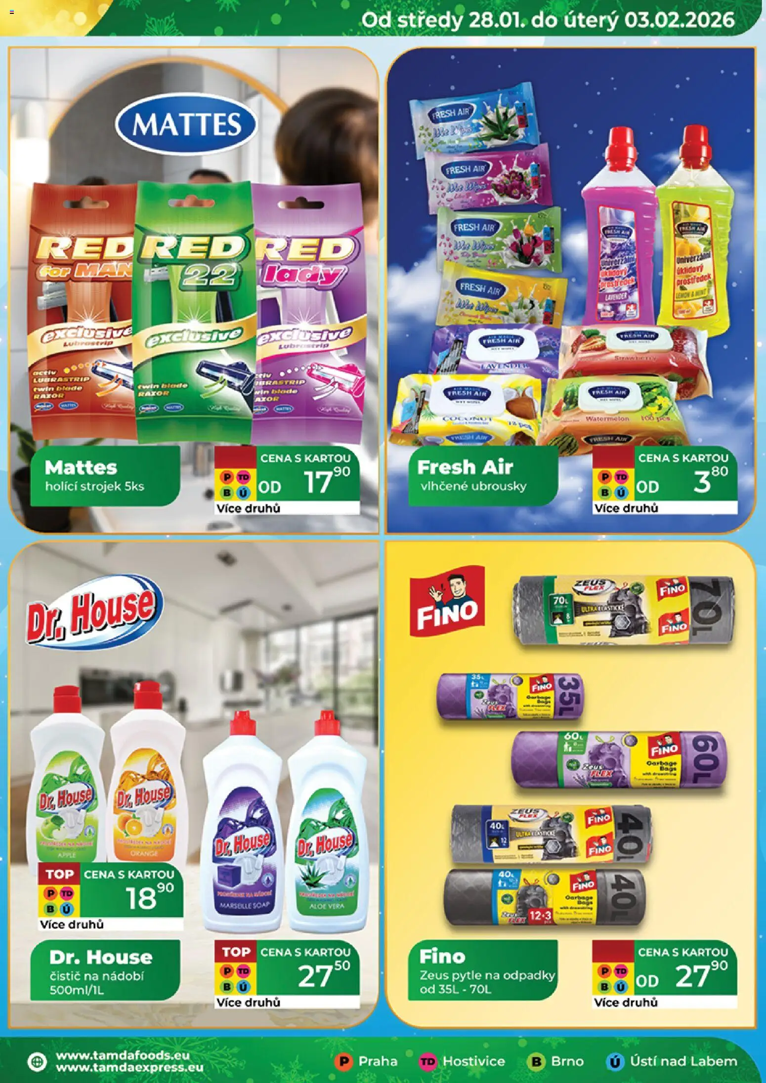 Tamda Foods leták od 28.01.2026 | Strana: 21 | Produkty: Ubrousky, Apple, Aloe vera, Pytle na odpadky