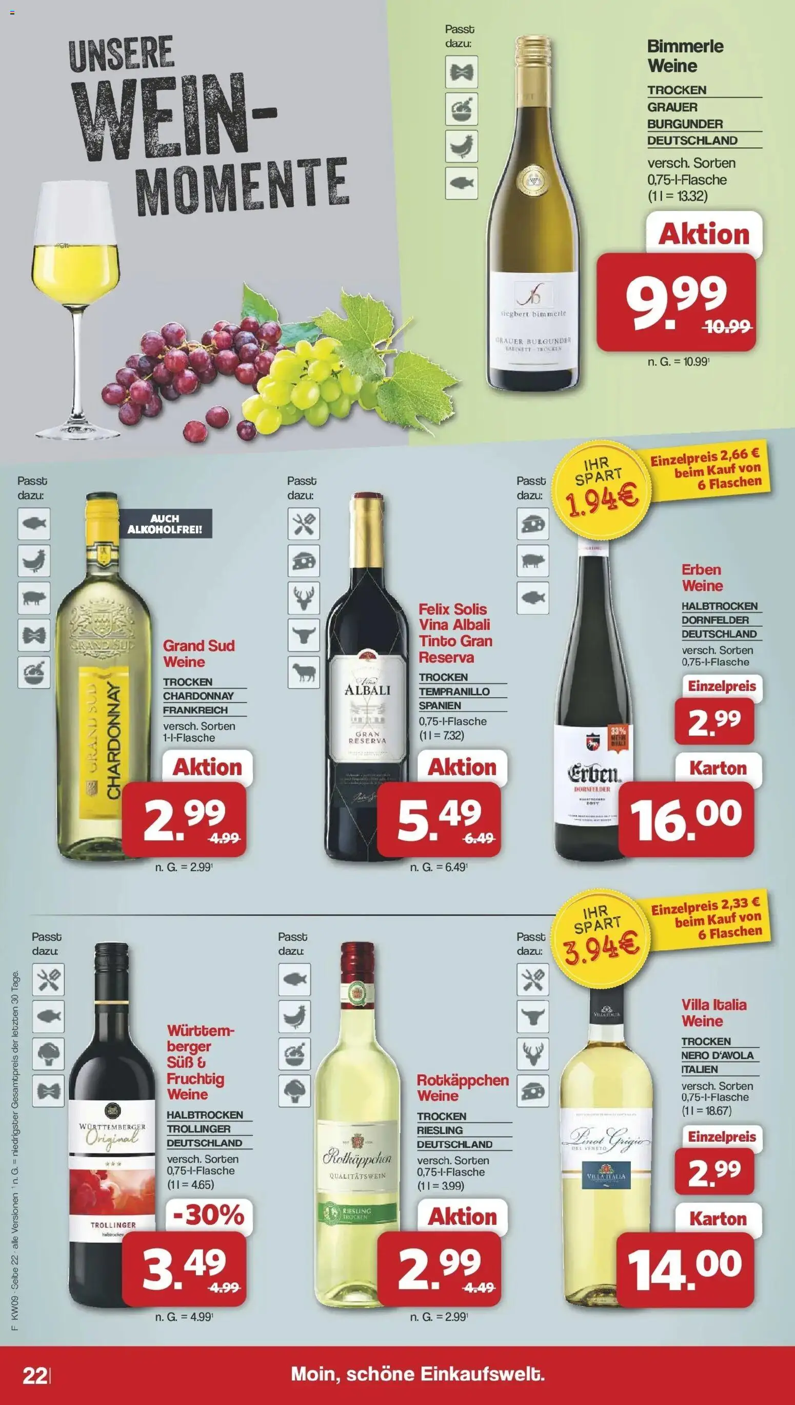 Famila Nordwest Wochenangebote – gültig ab 23.02.2026 | Seite: 23 | Produkte: Grand sud, Rotkäppchen, Wein
