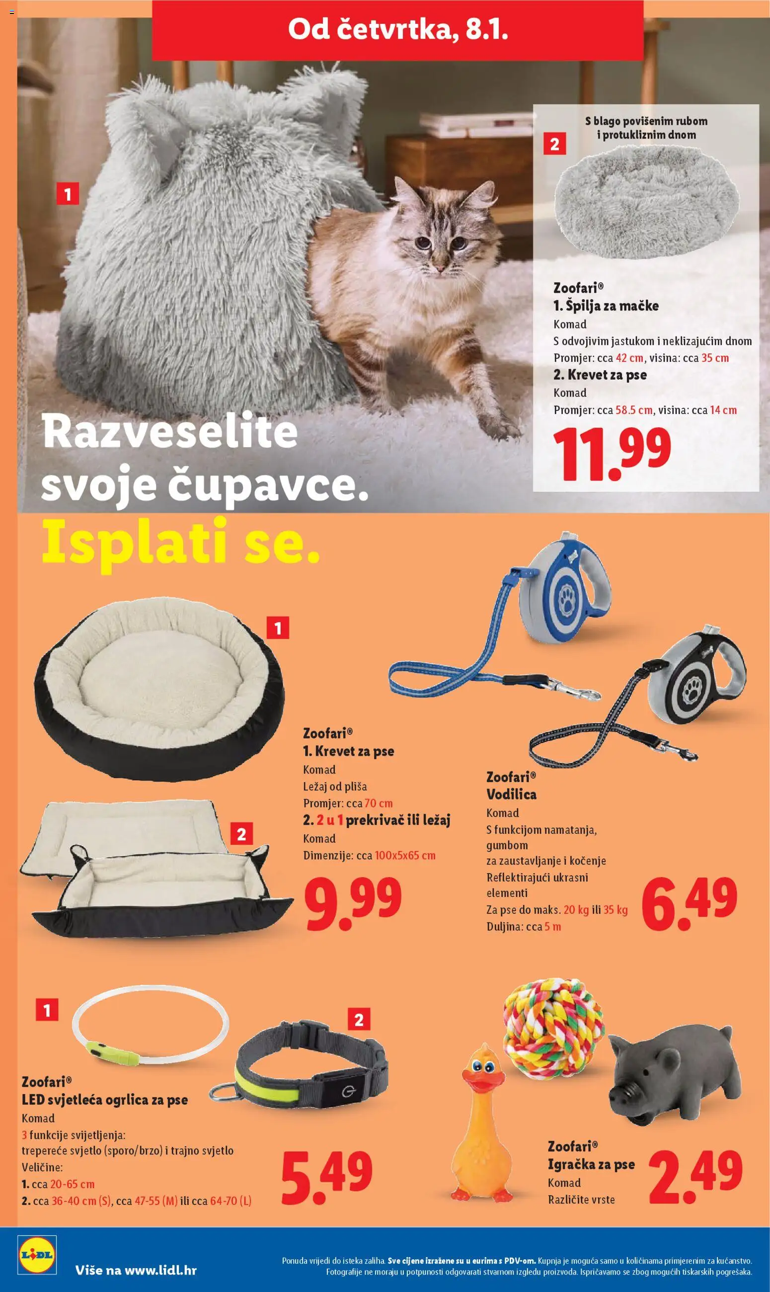 Lidl katalog | vrijedi od 07.01.2026 | Stranica: 44 | Proizvodi: Krevet, Ogrlica