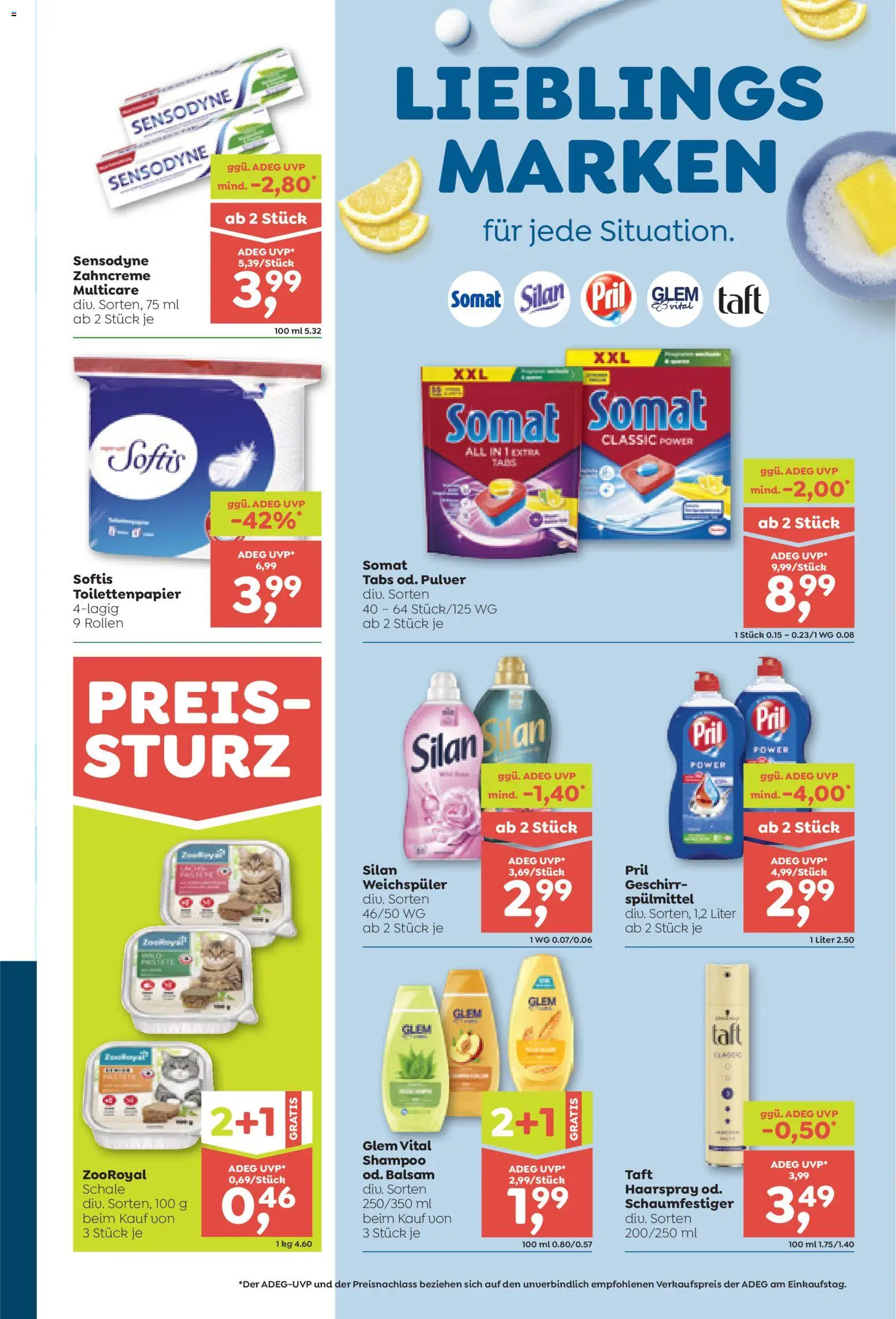ADEG Flugblatt gültig ab 07.05.2026 | Seite: 11 | Produkte: Shampoo, Haarspray, Weichspüler