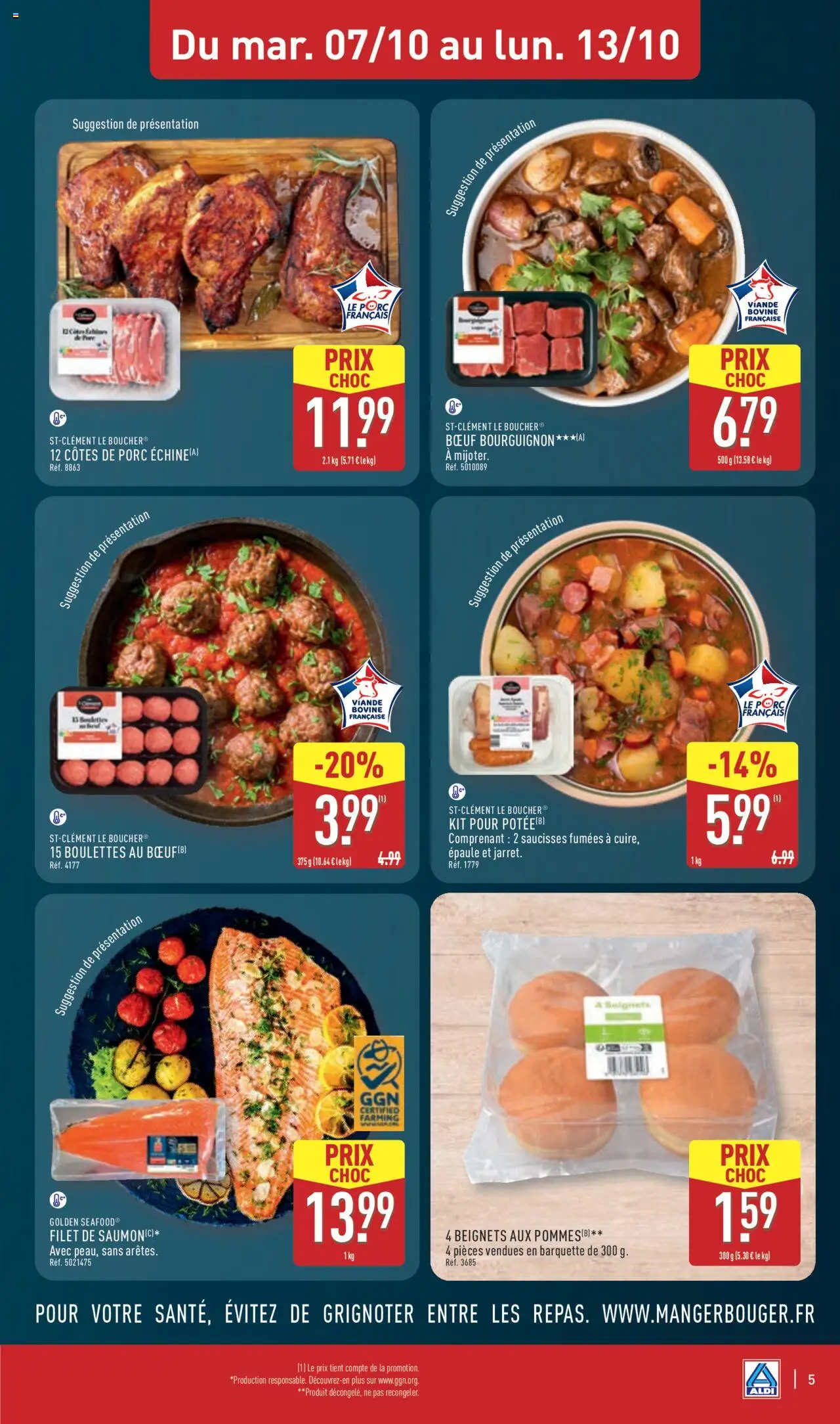 {H1} | Page: 7 | Produits: Bœuf bourguignon, Viande, Porc, Viande bovine