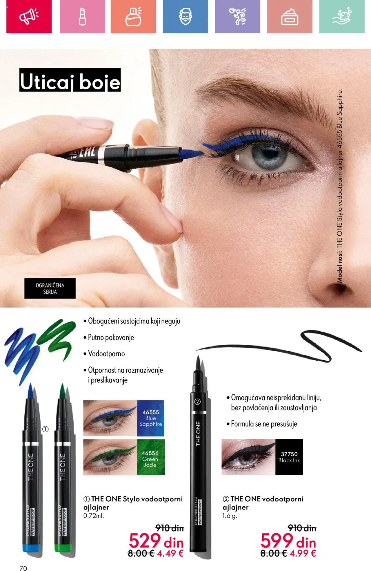 Oriflame katalog - važi od 03.08.2025 | Strana: 70 | Proizvode: Ajlajner, Pakovanje