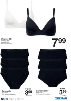 Zeeman folder - Voorbeeld van een folder van Zeeman, geldig van 28.02.2026 | Pagina: 26 | Producten: Slip, Hipster, Bh