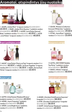 Oriflame leidinys galioja nuo 31.12.2025 | Puslapis: 76 | Prekių: Kvapusis vanduo, Kvepalai, Tualetinis vanduo