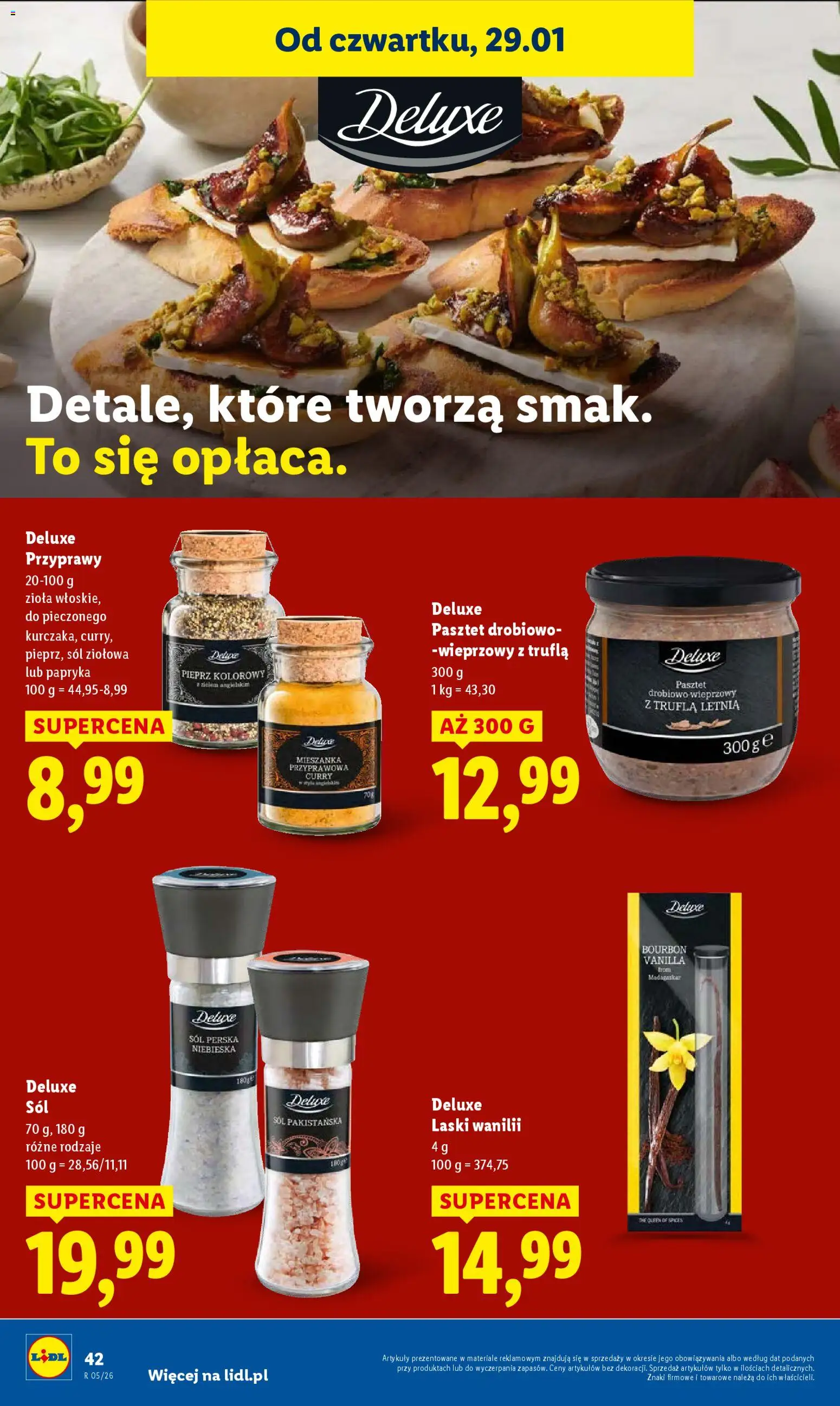 Lidl Gazetka od 29.01.2026 | Strona: 42 | Produkty: Curry, Bourbon, Sól, Pieprz