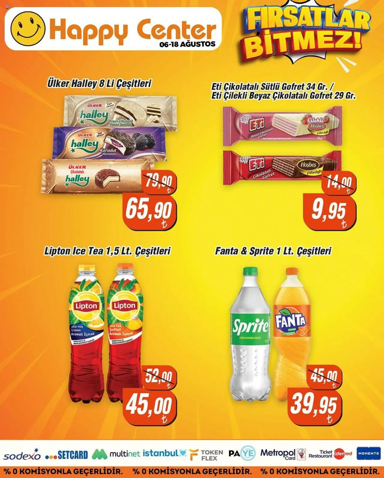 Happy Center Katalog - 06.08.2025 tarihinden itibaren geçerlidir | Sayfa: 7 | Ürünler: Gofret, Çikolatalı gofret, Fanta, Ice tea