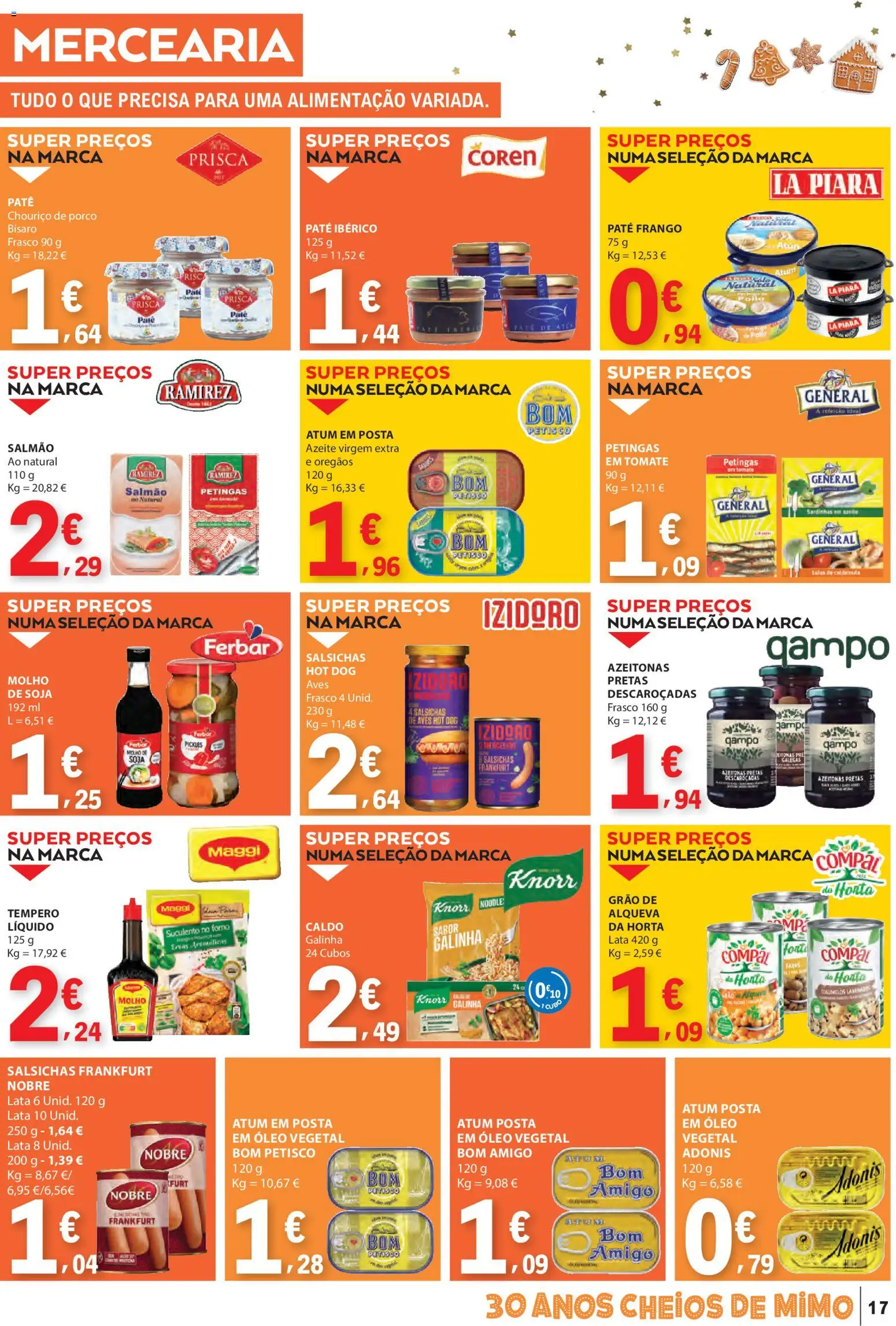 E.Leclerc folheto │ válido de 18.12.2025 | Página: 17 | Produtos: Forno, Orégãos, Azeitonas, Knorr