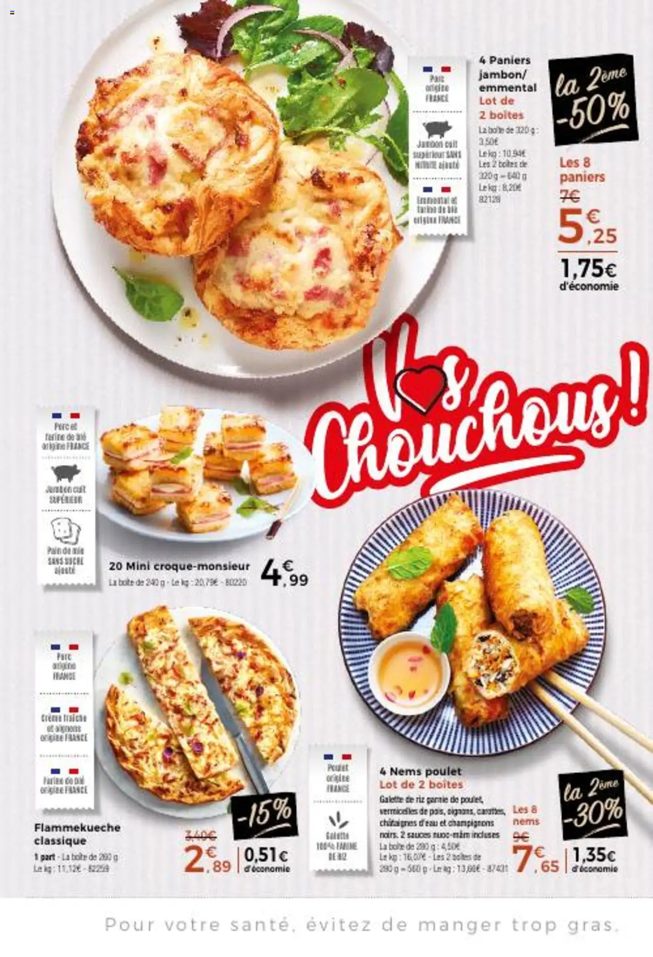 {H1} | Page: 4 | Produits: Farine, Emmental, Pain de mie, Pain