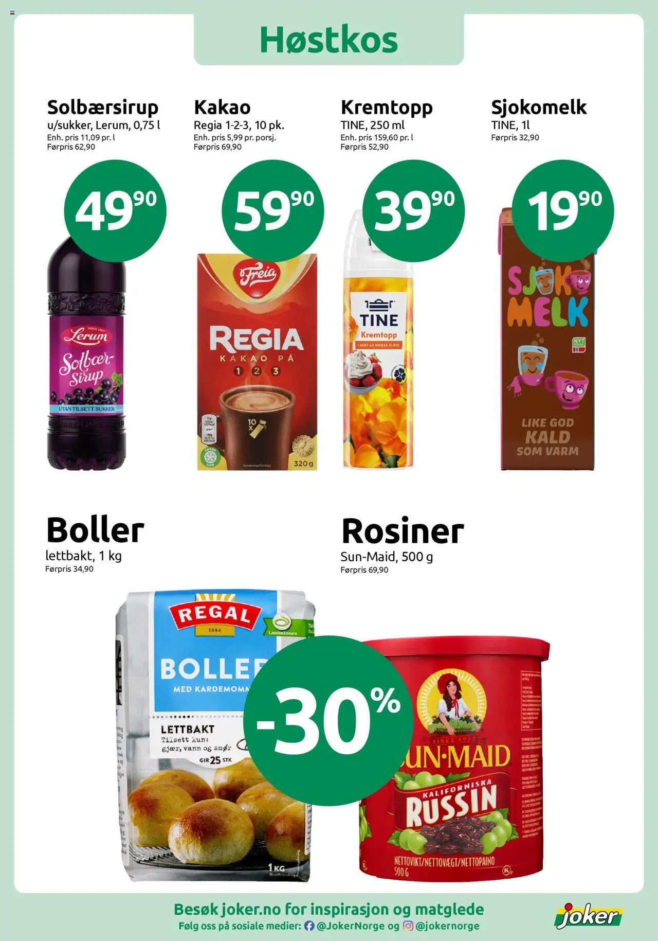 {H1} | Side: 10 | Produkter: Rosiner, Prosecco, Solbær, Орегано