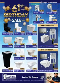 K. Carrim specials catalogue – valid from 26.09.2025 | Page: 14 | Products: Mixer, Shower, Basin, Stock