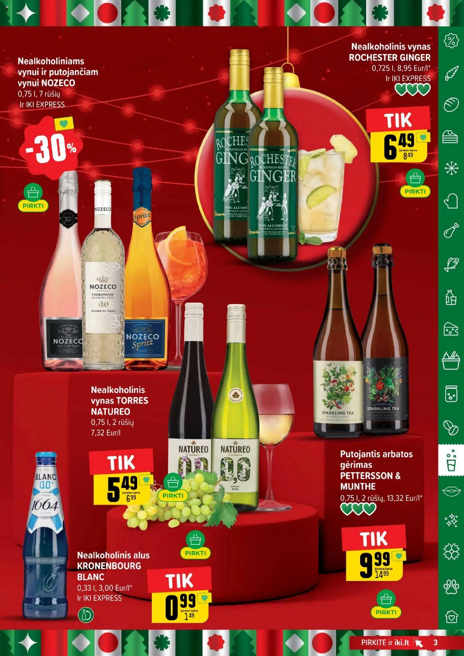 IKI akcijos nuo 29.12.2025 | Puslapis: 3 | Prekių: Nealkoholinis alus, Nealkoholinis vynas, Vynas, Alus