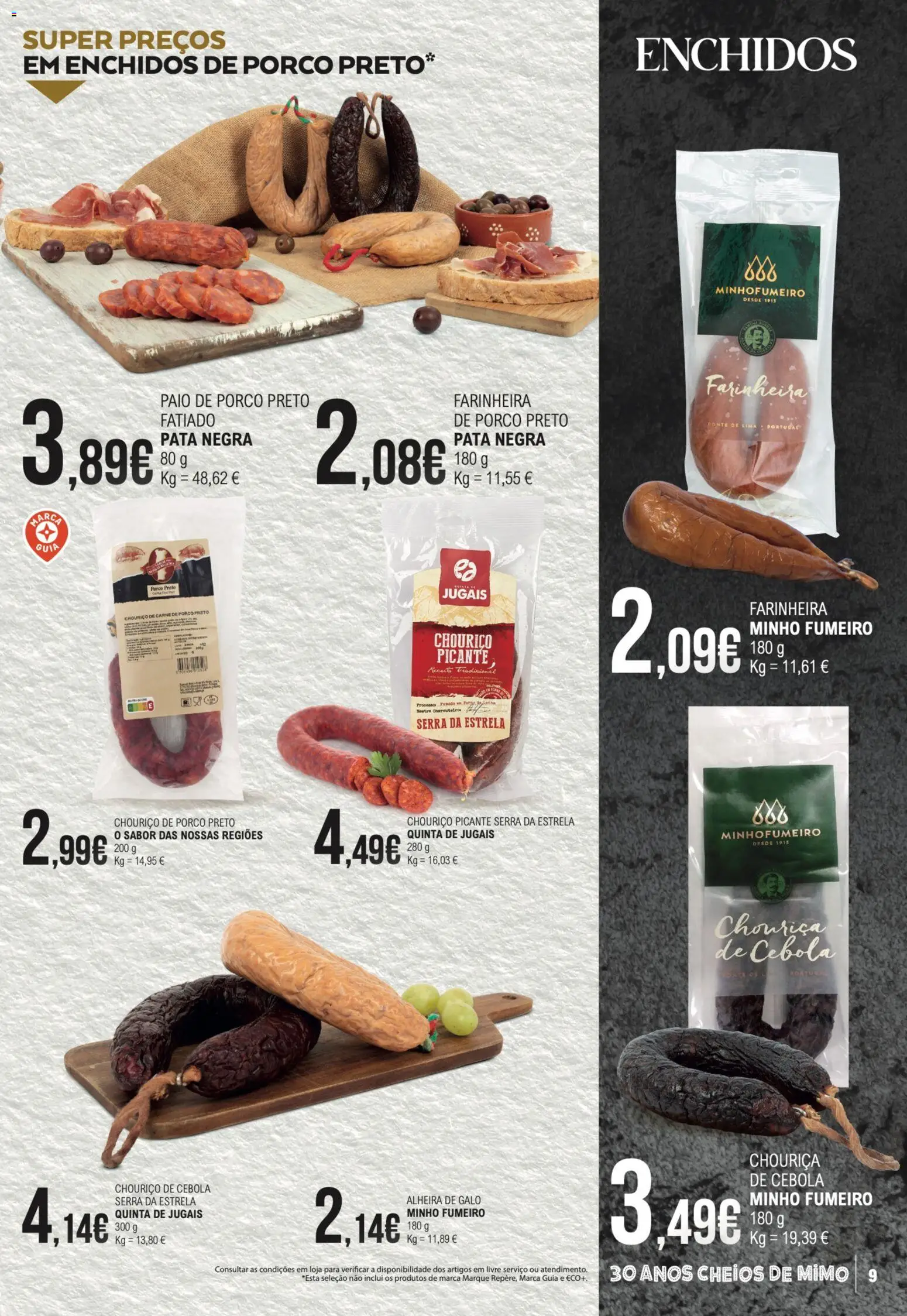 E.Leclerc folheto Queijos, Enchidos e Vinhos │ válido de 10.02.2026 | Página: 9