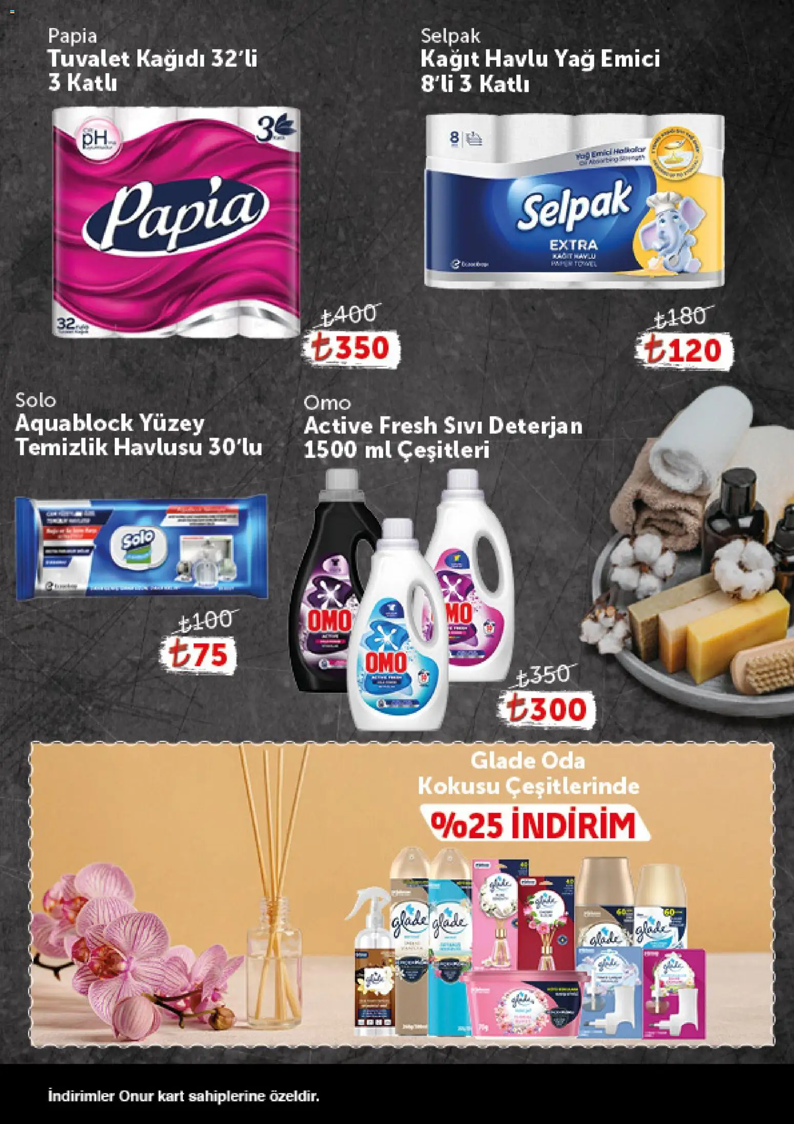 Onur Market - Katalog Gurme - 24.03.2026 tarihinden itibaren geçerlidir | Sayfa: 10 | Ürünler: Tuvalet, Deterjan, Kağıt havlu, Tuvalet kağıdı