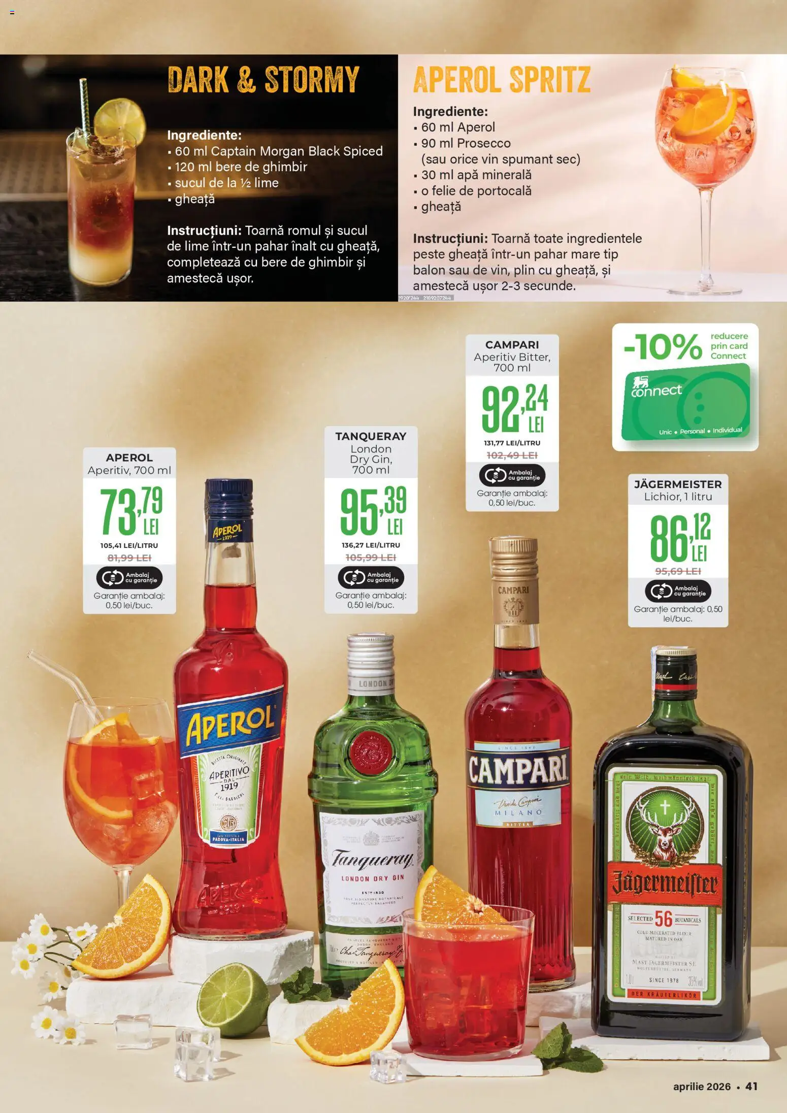 Noul catalog Mega Image – valabil de la 26.03.2026 | Pagină: 41 | Produse: Lime, Prosecco, Gin, Aperol