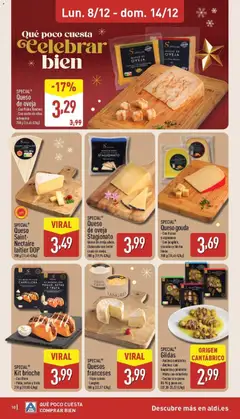 Vista previa Aldi folleto Península válido desde el 08.12.2025 | Página: 10 | Productos: Leche, Aceite, Crema, Anchoa